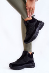 Women's High Sport Shoes Memory Foam System Big Star KK274356 Black