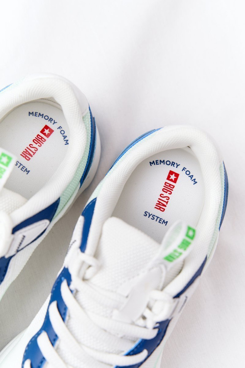 Women's Sneakers Memory Foam Big Star HH274810 White-Green