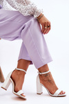 High Heel Sandals White Individual 