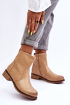 Women's Woven Boots Beige Chilly