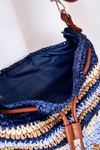 Braided Messenger Bag NOBO XK0430 Navy Blue