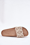 Women's Flip Flops On Cork Platform Beige Timaxrre