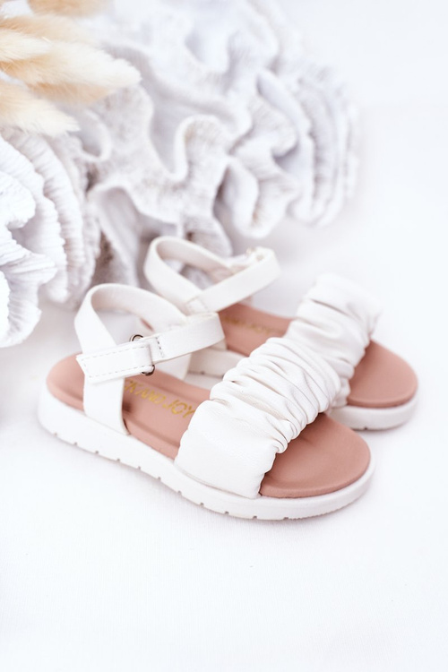 Children's Velcro Sandals White Aimy