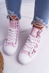 Damskie Trampki Wysokie Flamingi Big Star Różowe DD274661