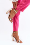 Golden Platform Sandals Thakko