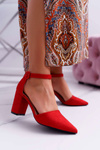 Women's Red Elegante Pointed Stiletto pumps