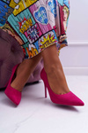 Women's Suede Stilettos Fuchsia Yanna