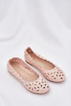 Kids' Cutout Glitter Ballerinas Pink Zindira