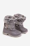 Children's Snow Boots With Fur Fastener Lee Cooper LCJ-25-10-3788 Gray