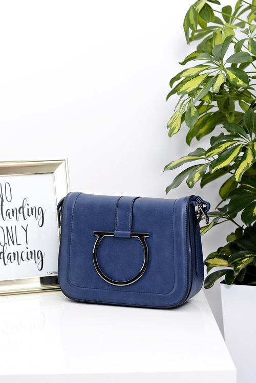 Women's Navy Blue Shoulder Handbag Letterpack