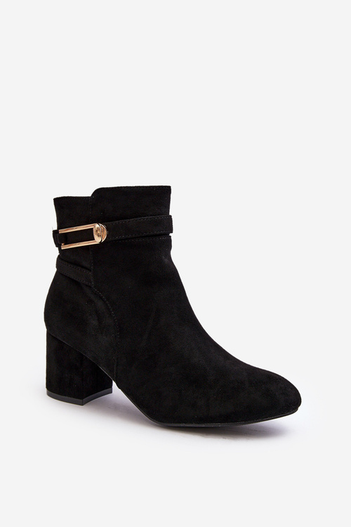 Women's Low Heel Boots Black Verice