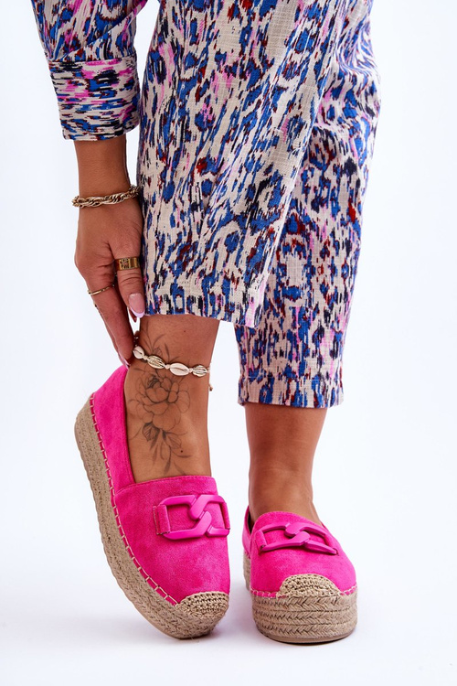 Women's Classic Platform Espadrilles Fuchsia Maurine