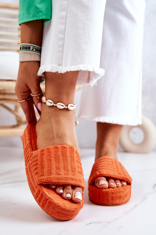 Slippers On The Platform Orange Lilly