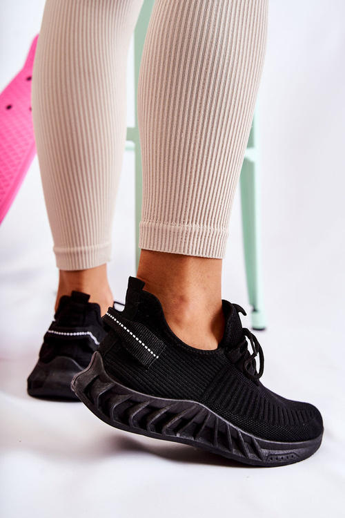 Women's sports material shoes Black Lenney