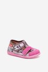 Children's slippers Milami with Velcro in unicorns gray-pink Reathiana