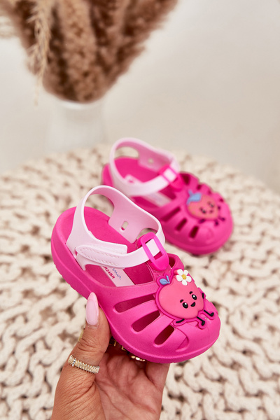 Dziecięce Sandałki Na Rzep Różowe 83615 Ipanema Summer XIV Baby