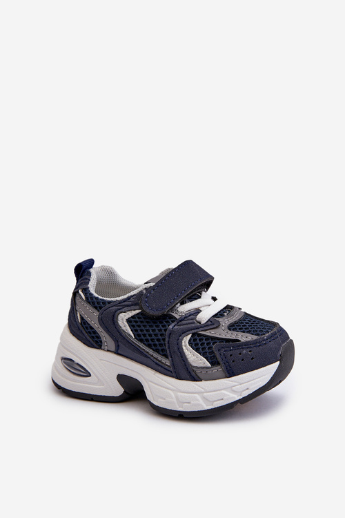 Children's Sports Sneakers with Velcro Navy Blue Rulagia