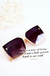 Square Sunglasses V110021 Beige