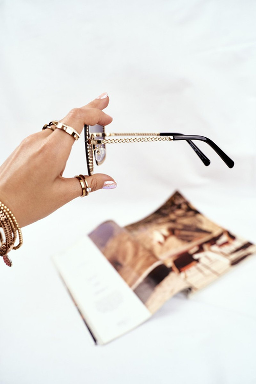 Women's Sunglasses Prius PRE-12 Brown Gradient Chain