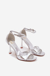 Silver Heel Sandals Revella