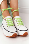 Women's  Sneakers On A Platform White Electric Love
