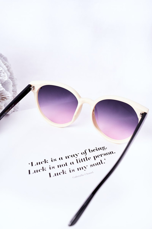 Sunglasses With A Fly Black-Beige Ombre