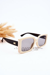 Sunglasses With Decoration M2366 Black and Beige