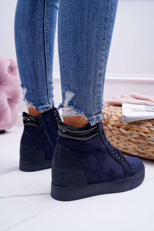 Women's Sneakers Hidden Anchor Navy Blue Ferrer