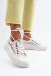 Trampki Damskie Z Koronką Białe Lee Cooper LCW-23-44-1617