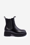 Leather Boots Chelsea On Zip Black Pitrese