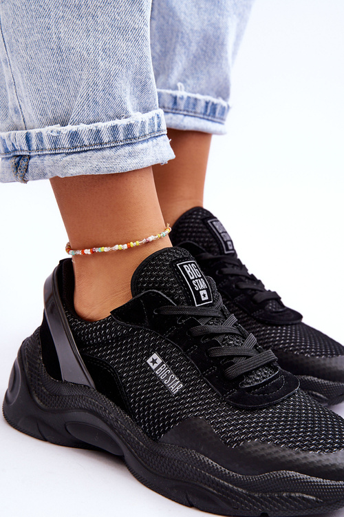 Women's Fabric Sports Shoes Memory Foam System Big Star LL274A065 Black