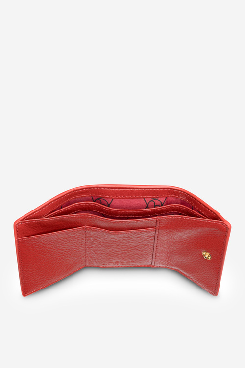 Women's Small Wallet Made of Natural Leather Nobo NPUR-LR110-C005 Red