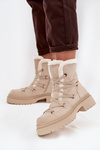 Women's Snow Boots With Fur Beige Irmara