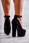 Suede Pumps On The Platform Black Rivia