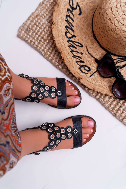 Women's Flat Sandals Sergio Leone SK012 Black Livian