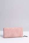 Large Ladies Pink Wallet with Studs