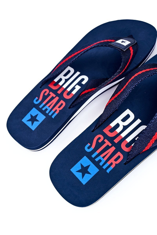Męskie Klapki Japonki Big Star FF174478 Granatowe