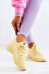 Sport Shoes Sneakers Fabric Yellow Nolene