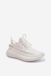 Women's White Fabric Slip-On Sports Shoes Nelmarie
