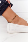 Women's Suede Moccasins Big Star HH274665 Ecru