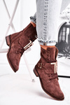 Women’s Suede Boots Brown Nicole 2591