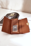 Eco Leather Smooth Women's Wallet Brown Erolia