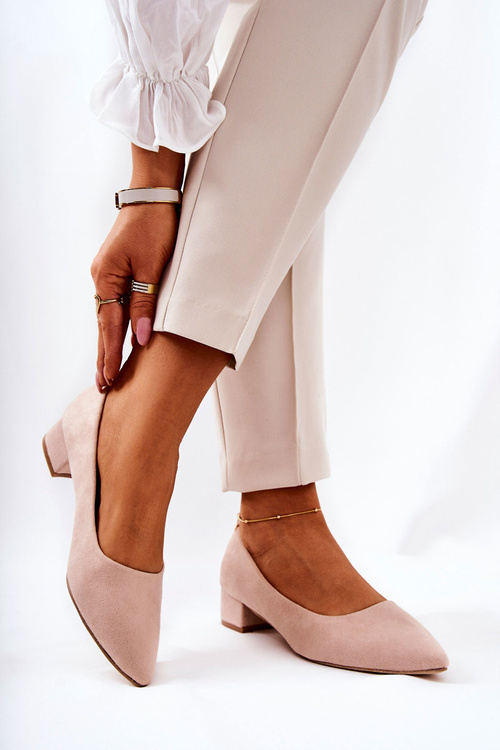 Classic Suede Beige Rheya Pumpkin pumps
