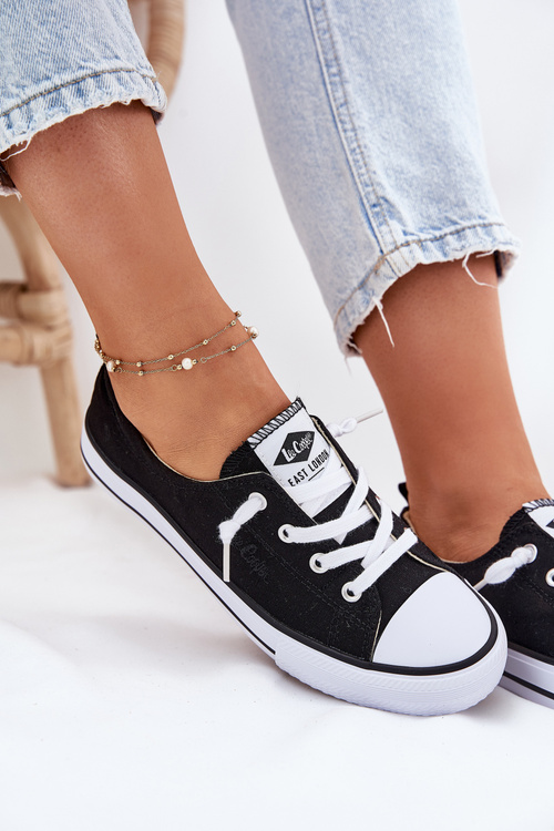 Trampki Damskie Materiałowe Lee Cooper Czarne LCW-25-02-3299L