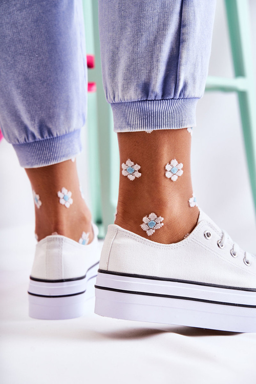 Women's Sneakers On A Massive Platform White Farona