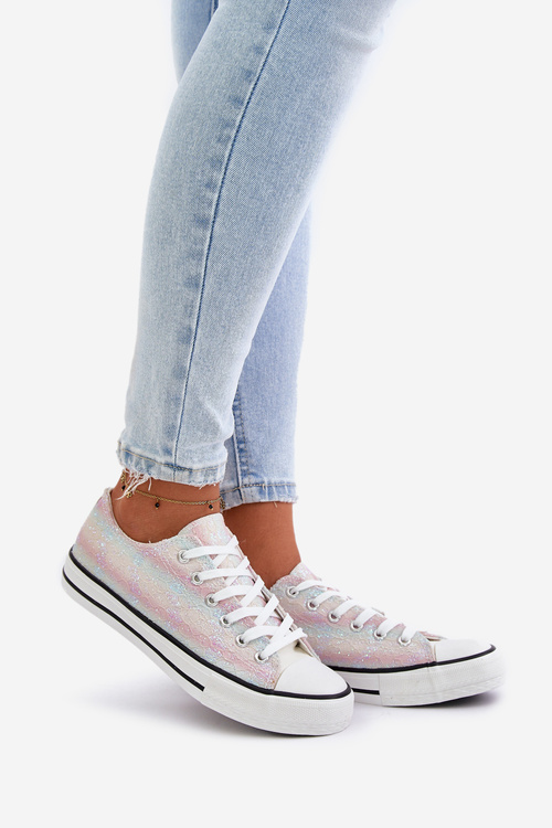 Damskie Trampki Ozdobione Cekinami Multikolor Nolrina