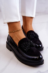 Elegant Patent Loafers Black S.Barski HY51-318 Belize