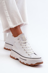 White Platform High Top Women's Sneakers Valvia