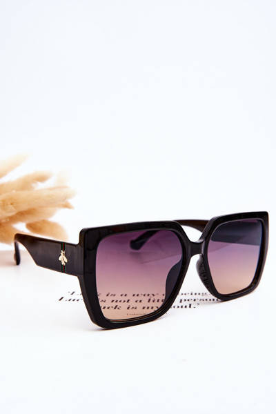 Sunglasses V130041X Black Gradient Violet-Orange