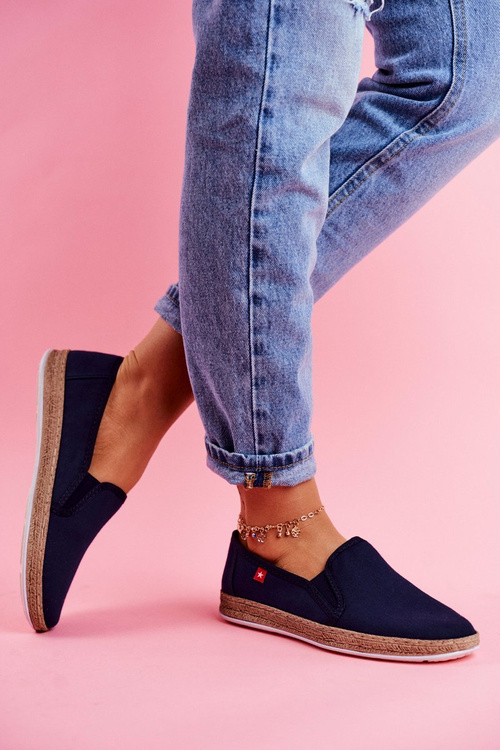 Women's Espadrilles Big Star Slip-on Navy blue FF276036